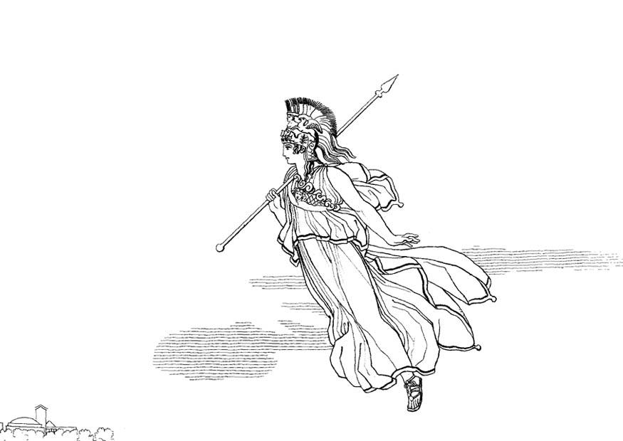 odisseia - minerva Página para colorir odisseia - minerva