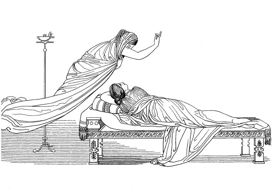 odisseia - minerva e a rainha Página para colorir odisseia - minerva e a rainha