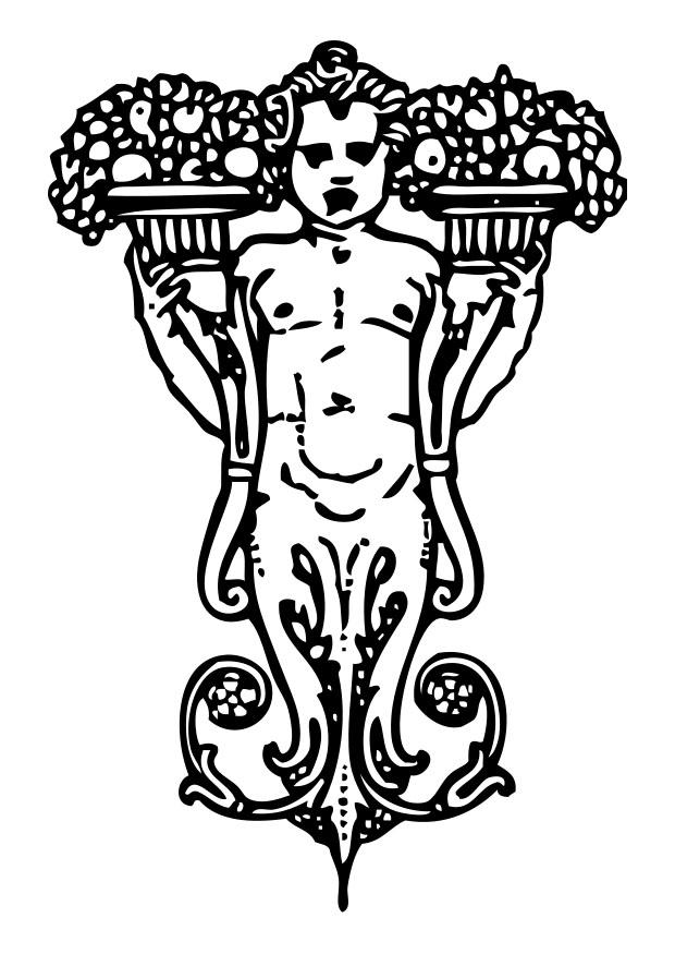 ornamento Página para colorir ornamento