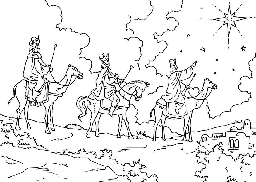 os reis magos Página para colorir os reis magos