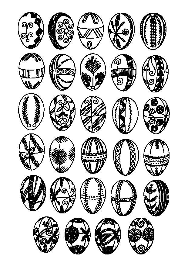 ovos de pA¡scoa Página para colorir ovos de pA¡scoa