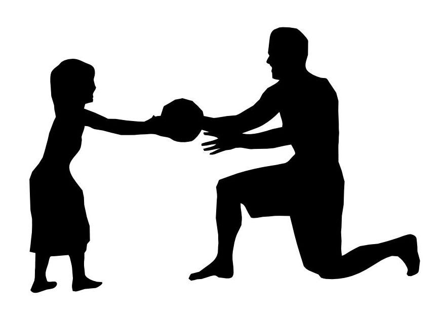 pai e filho Página para colorir pai e filho