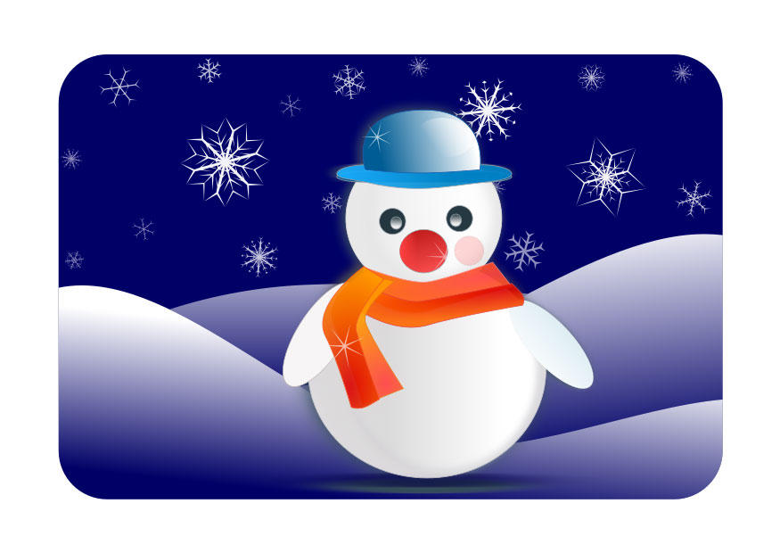 paisagem de inverno com boneco de neve imagem paisagem de inverno com boneco de neve