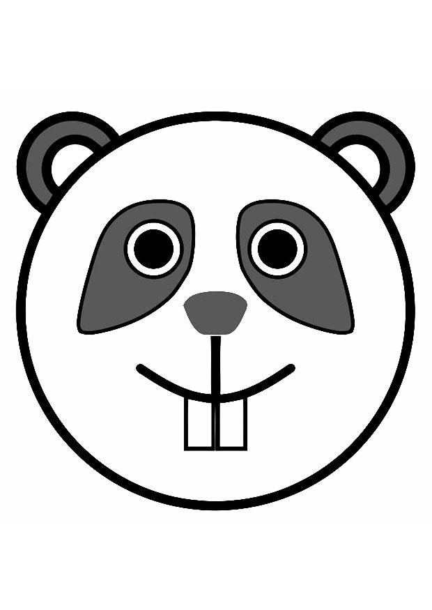panda Página para colorir panda