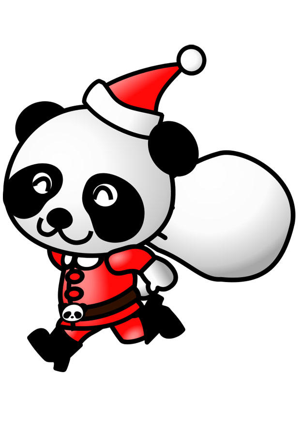 panda de roupa de papai noel imagem panda de roupa de papai noel