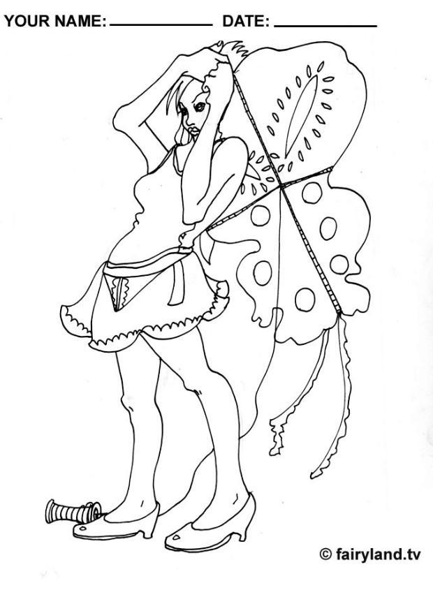 Página para colorir pandorga