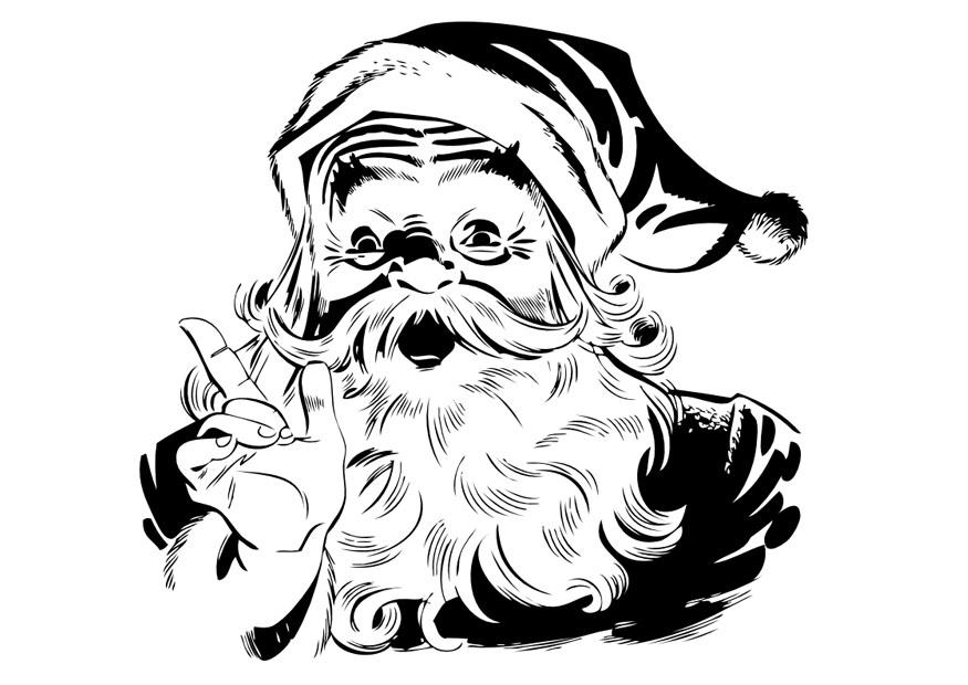 papai noel Página para colorir papai noel