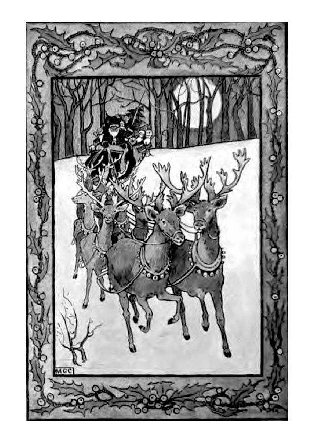 papai noel Página para colorir papai noel