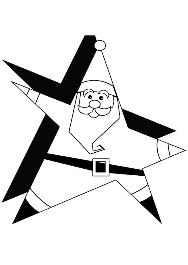 Página para colorir papai noel 1a