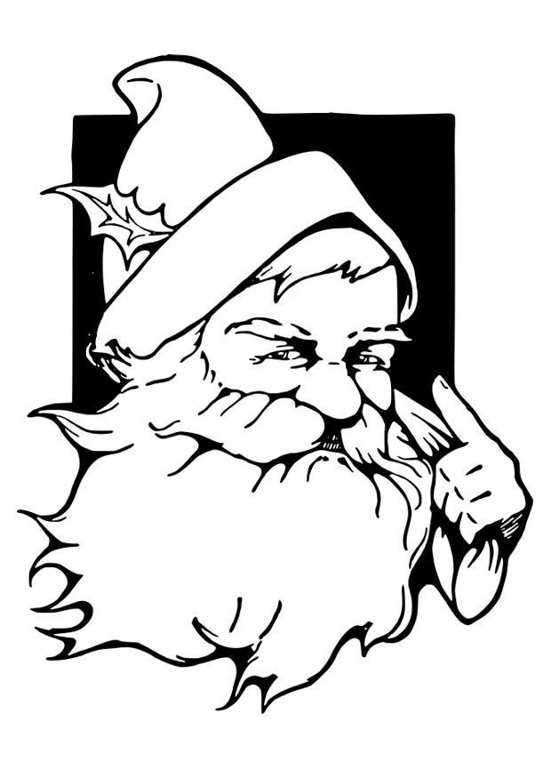papai noel Página para colorir papai noel