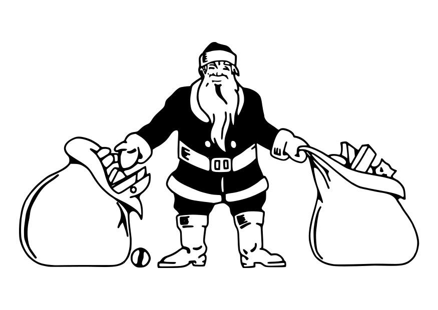 papai noel Página para colorir papai noel