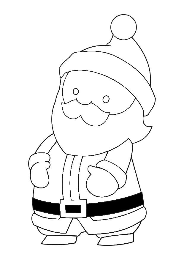 papai noel Página para colorir papai noel