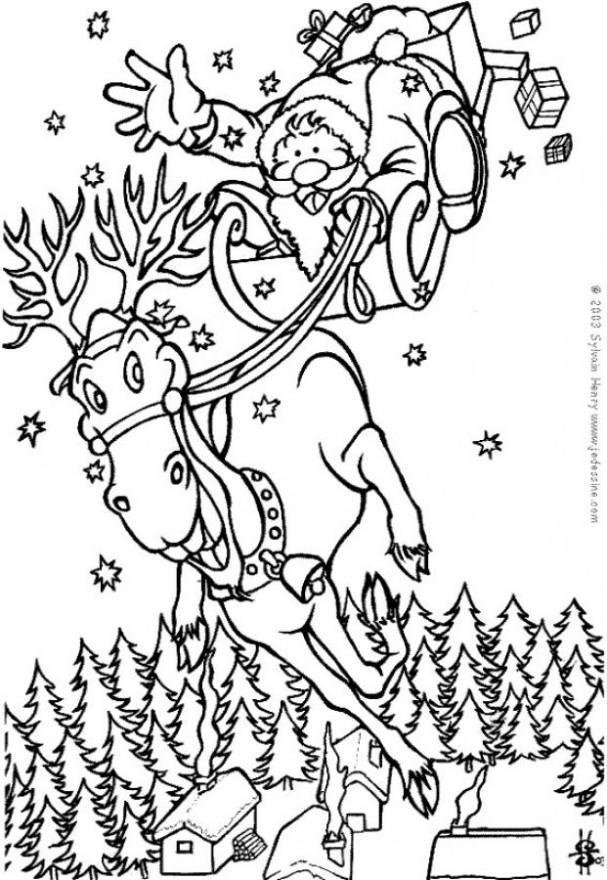 papai noel Página para colorir papai noel