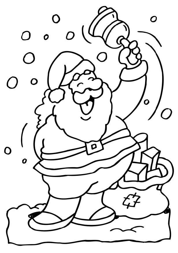 papai noel Página para colorir papai noel