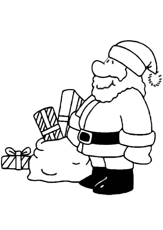 papai noel Página para colorir papai noel