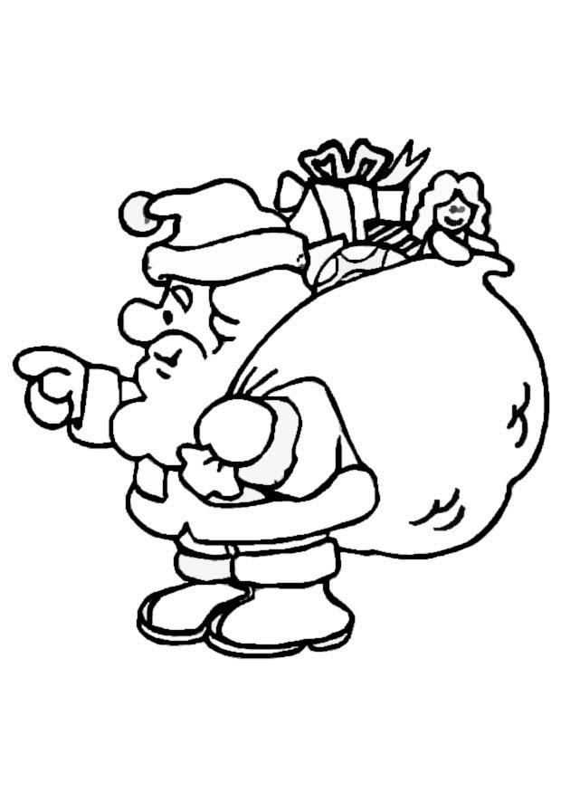 papai noel Página para colorir papai noel