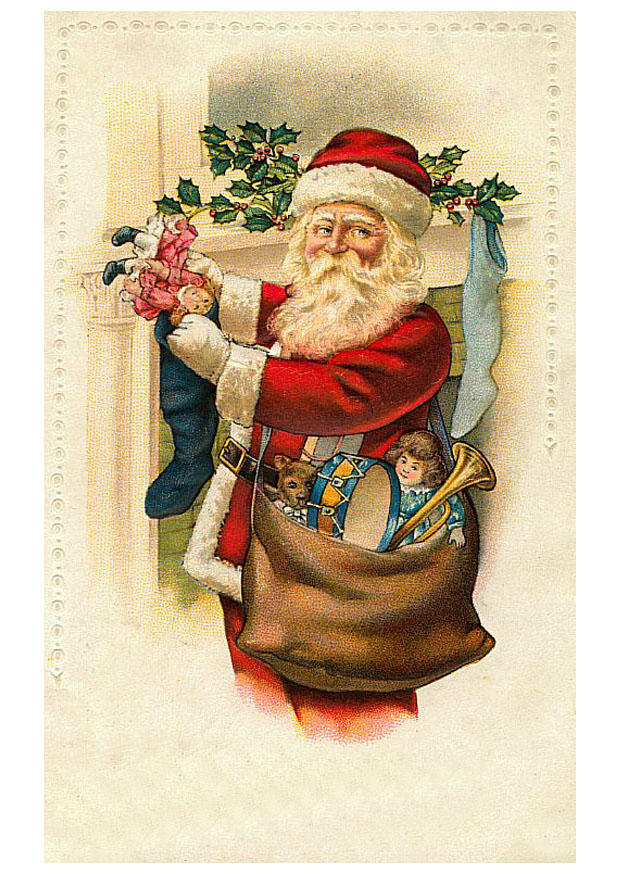papai noel com brinquedos imagem papai noel com brinquedos