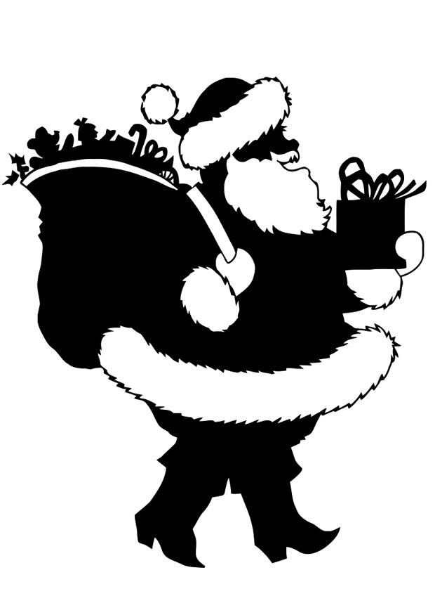 papai noel com presentes Página para colorir papai noel com presentes