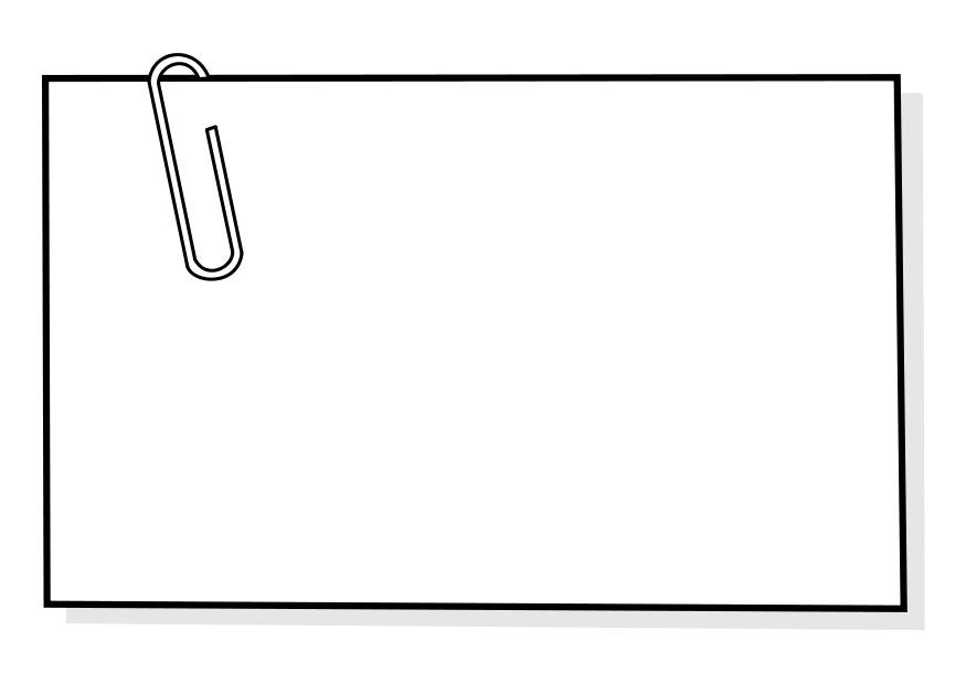 papel de recado Página para colorir papel de recado