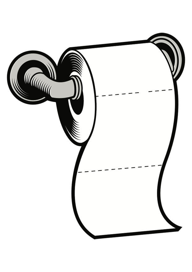 Página para colorir papel higiAªnico