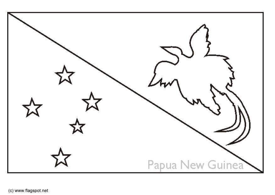 papua nova guinA© Página para colorir papua nova guinA©