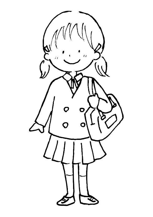 para a escola Página para colorir para a escola