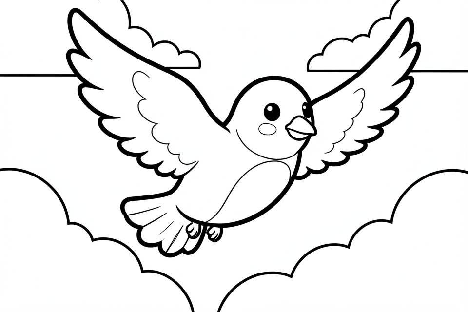 passarinho Página para colorir passarinho