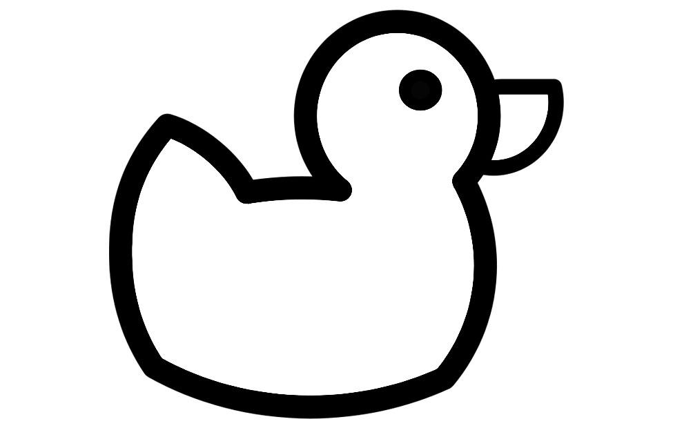 pato Página para colorir pato