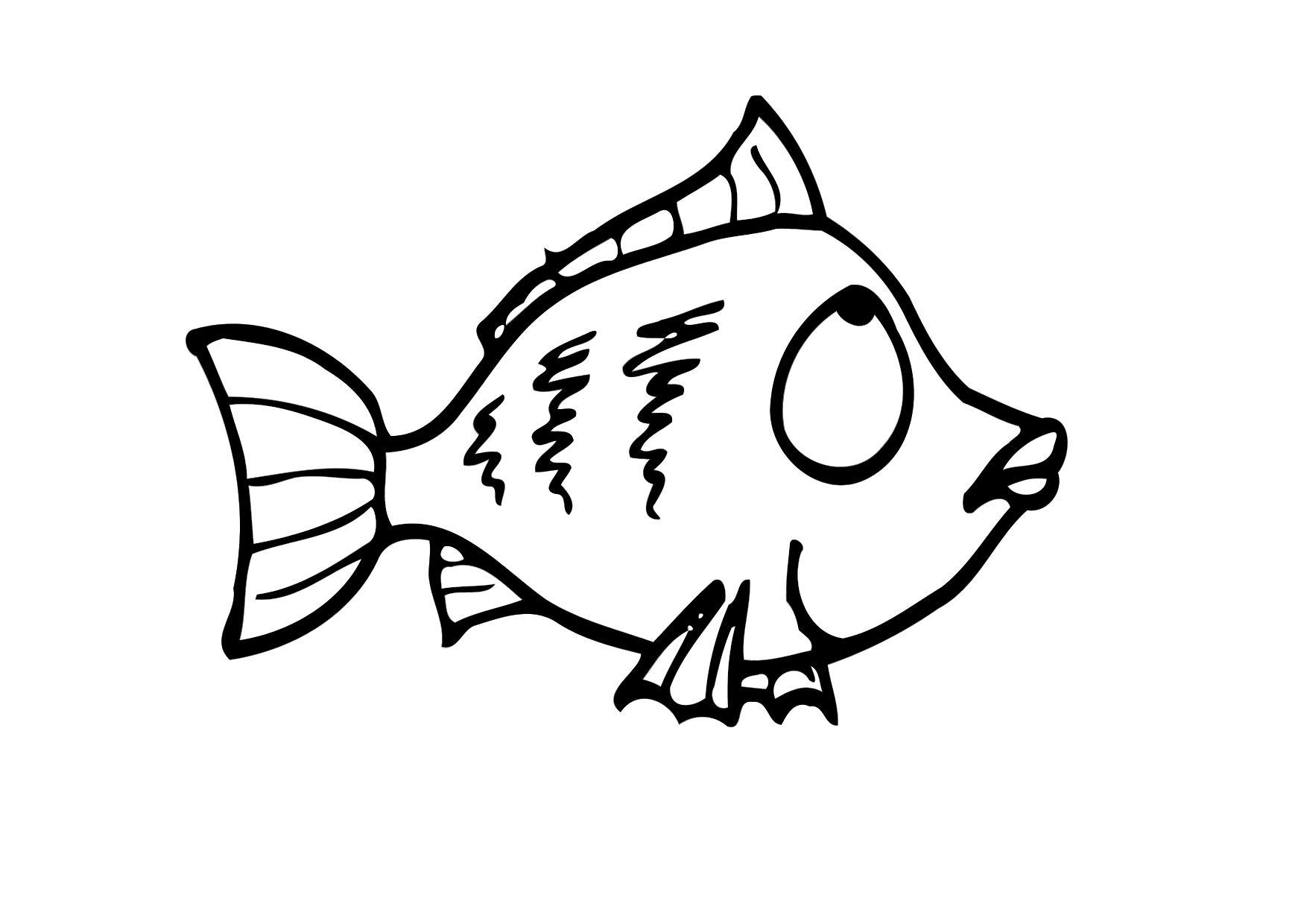 peixe Página para colorir peixe