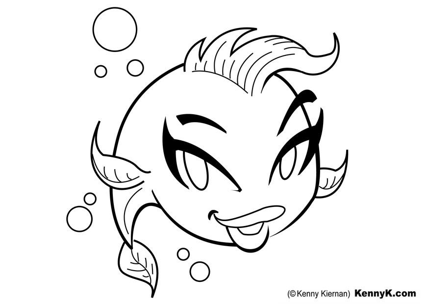 peixe Página para colorir peixe