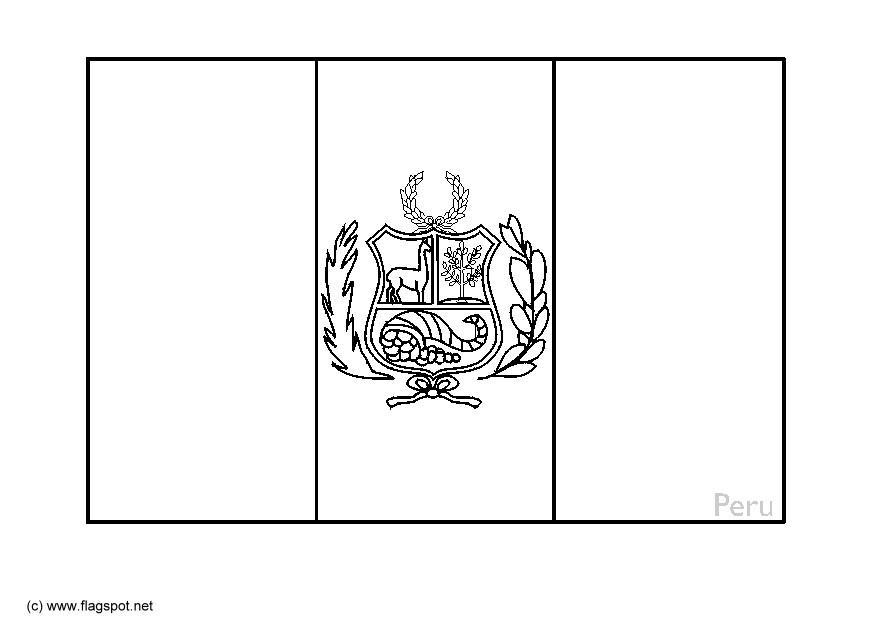 peru Página para colorir peru