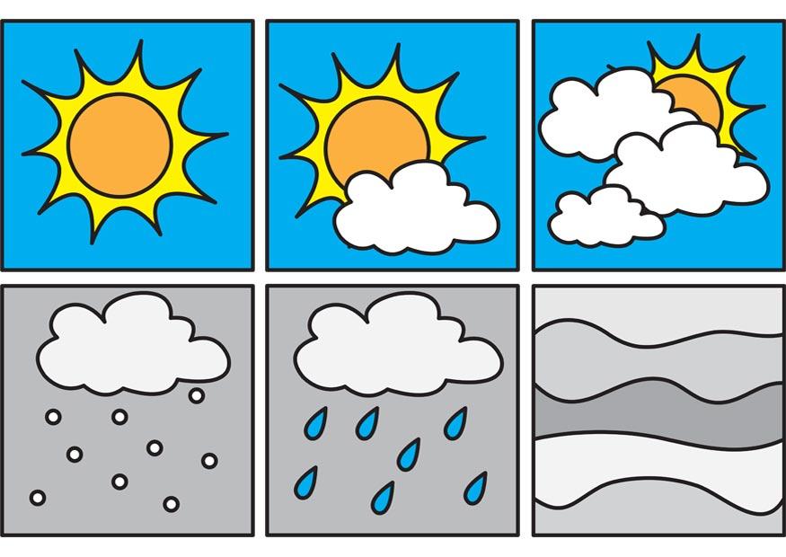 pictograma do clima 1 Página para colorir pictograma do clima 1
