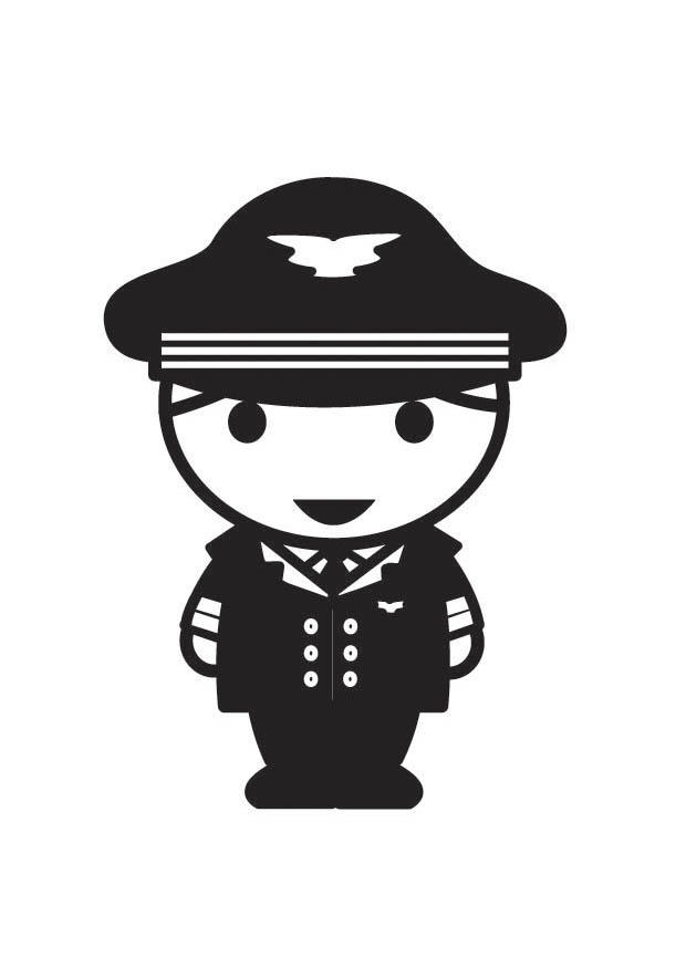 piloto Página para colorir piloto