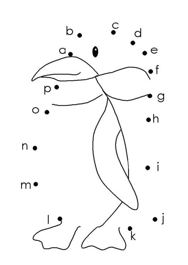 pinguim - letras Página para colorir pinguim - letras