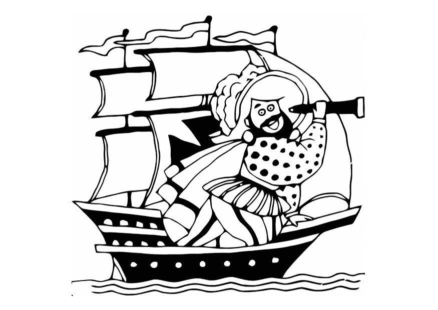 pirata Página para colorir pirata