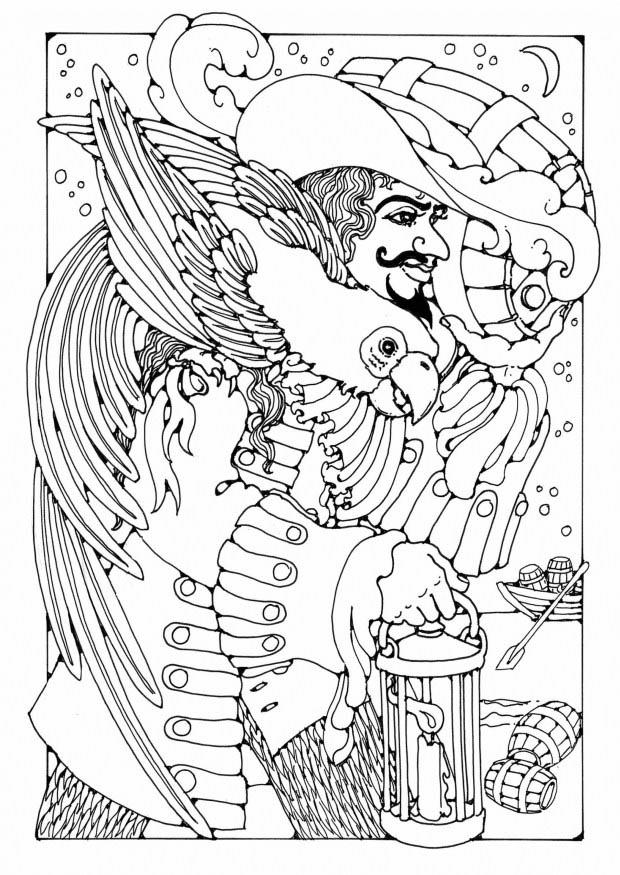 pirata - contrabandista Página para colorir pirata - contrabandista