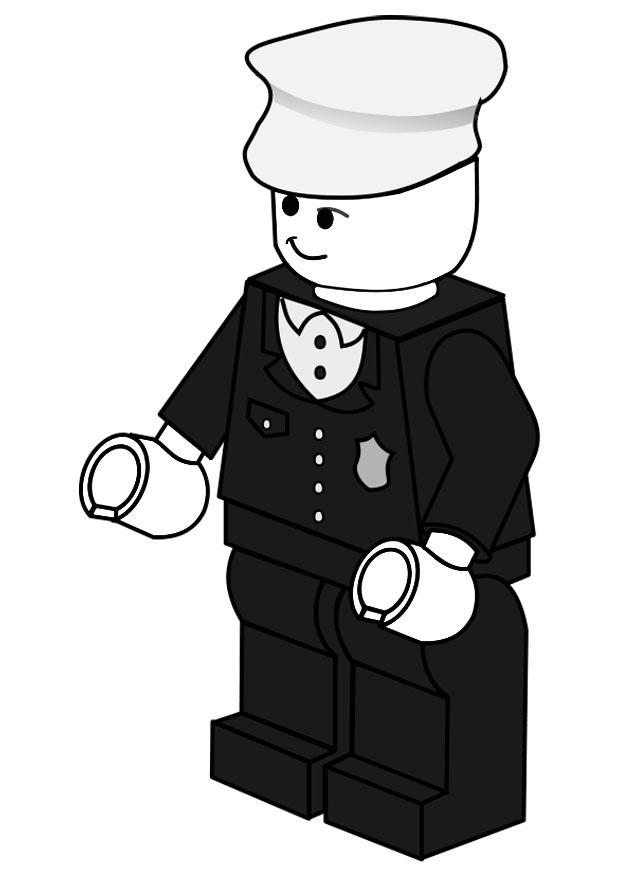 policial Página para colorir policial