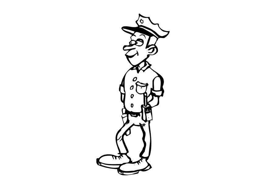 policial Página para colorir policial