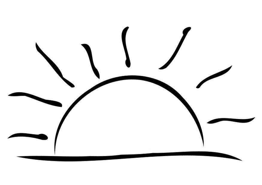 pA´r do sol Página para colorir pA´r do sol