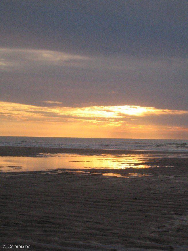 por do sol na praia Foto por do sol na praia
