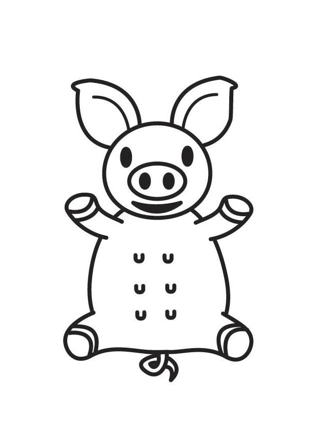 porco Página para colorir porco