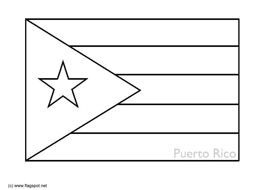 porto rico Página para colorir porto rico