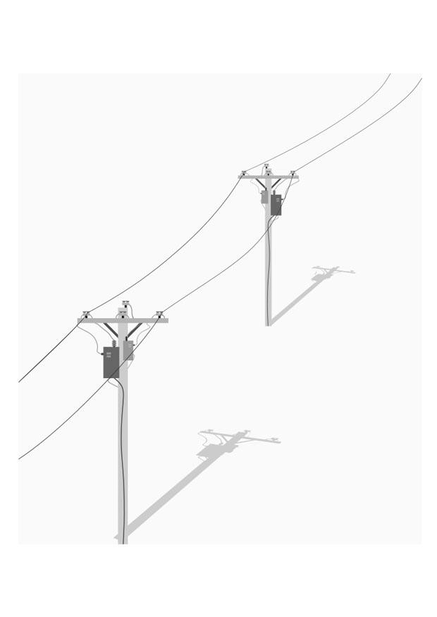 postes de telefone Página para colorir postes de telefone