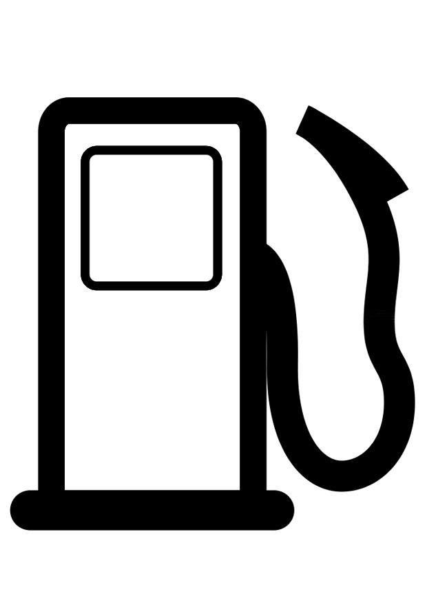 posto de gasolina Página para colorir posto de gasolina