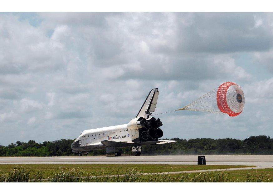pouso do A´nibus espacial Foto pouso do A´nibus espacial