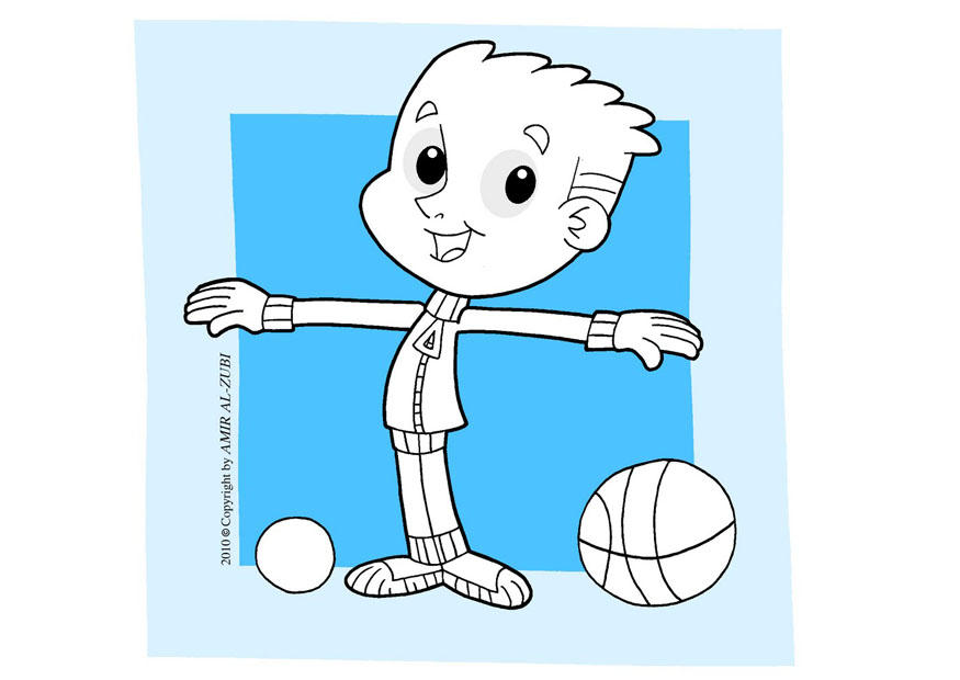 praticar esportes Página para colorir praticar esportes