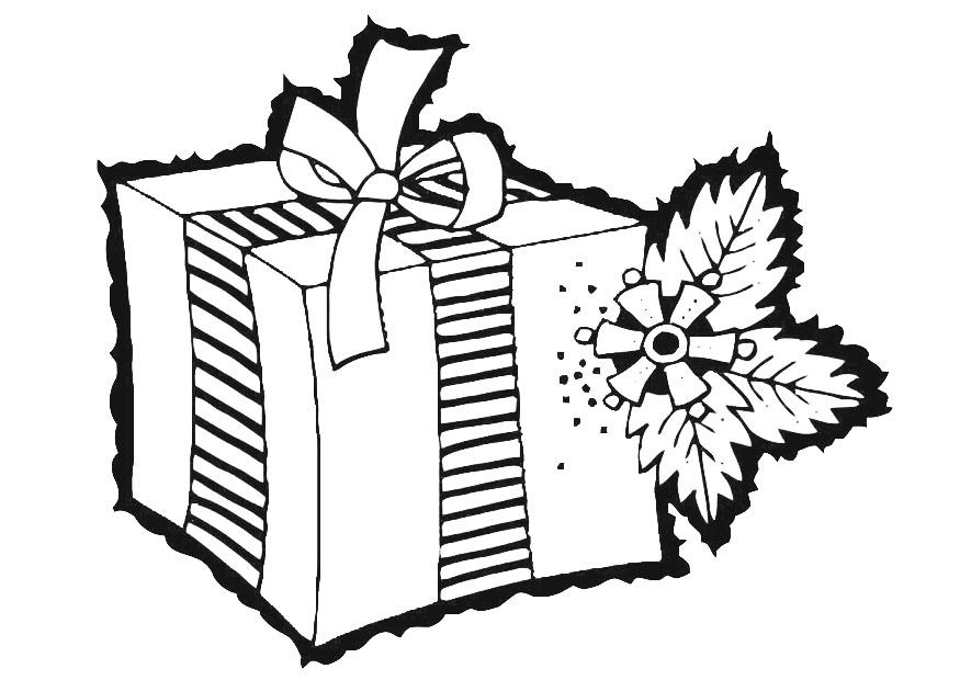 presente de natal Página para colorir presente de natal