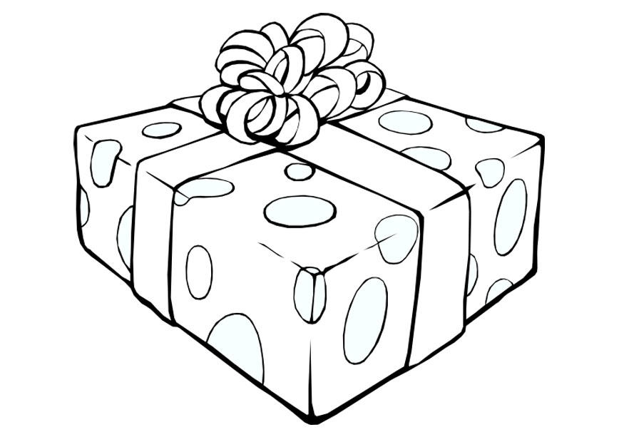 presente de natal Página para colorir presente de natal