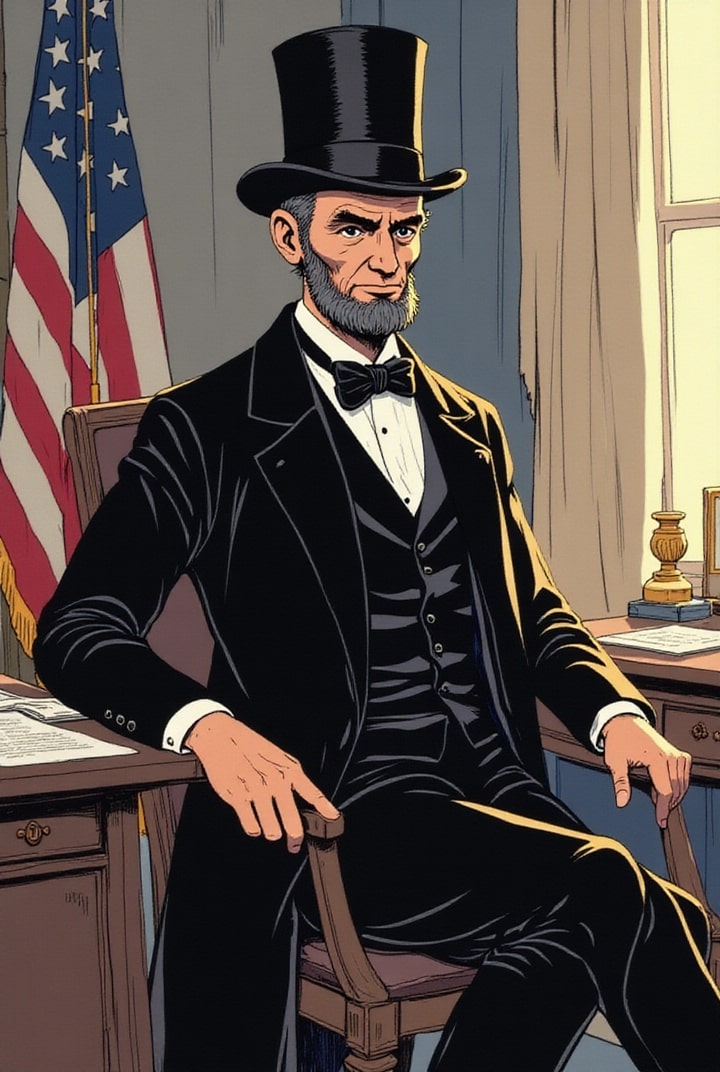 imagem presidente abraham lincoln
