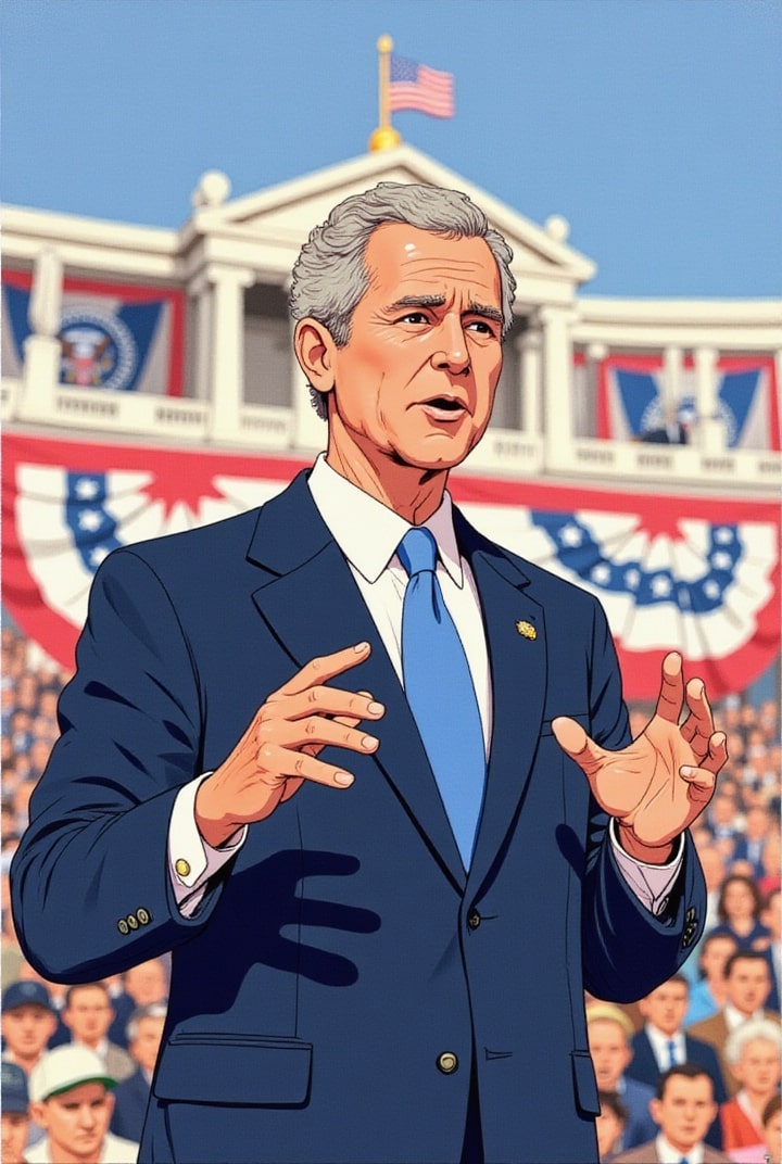 imagem presidente george w. bush